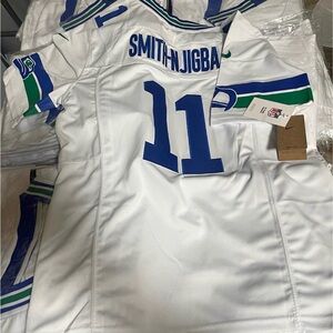 Seahawk JSN, Emmanwori, Walker white jerseys stitched
